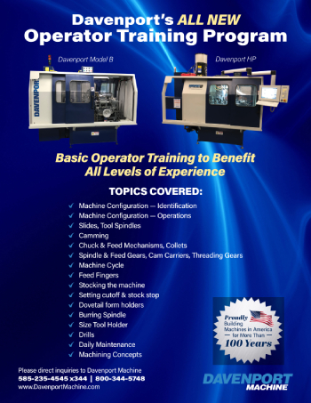 Davenport Basic Operator Training