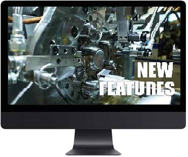 a computer monitor showing a machine