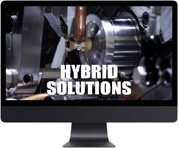 a computer monitor with a machine