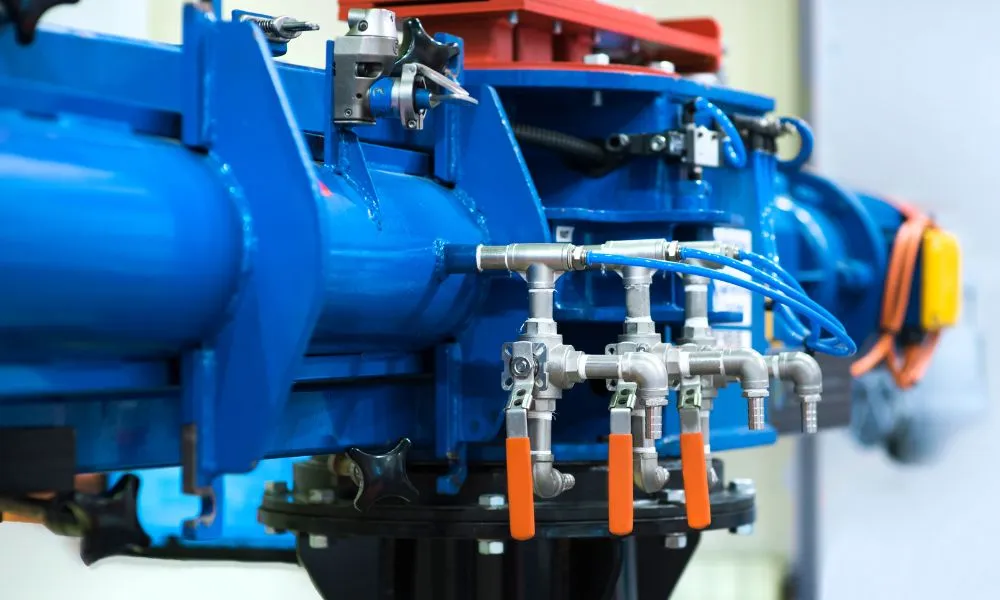 a close up of a machine