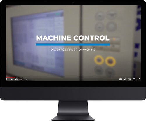 a computer monitor with a screen showing a machine control