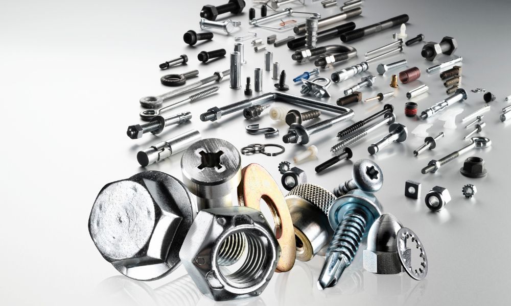 a group of screws and bolts