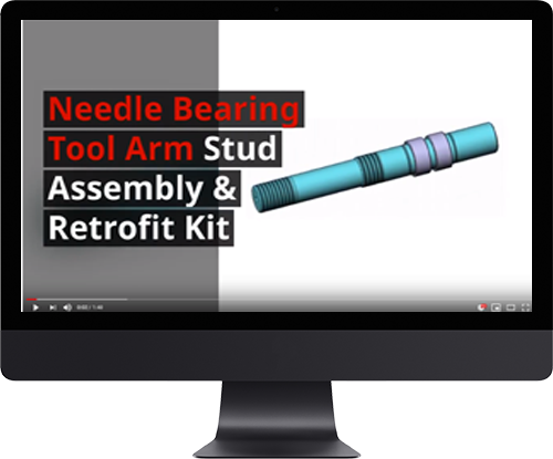 627-NB-SA & 627-NB-RK Needle Bearing Tool Arm Stud Assembly & Retrofit Kit